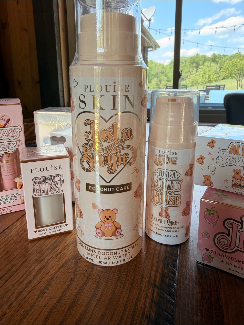 P Louise Skincare Bundle Coconut Cake Strawberry Mega Lot! Face Wash Lip Duo New - Picture 5 of 9